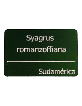 Placa de aluminio personalizada para plantas. Solo placa.